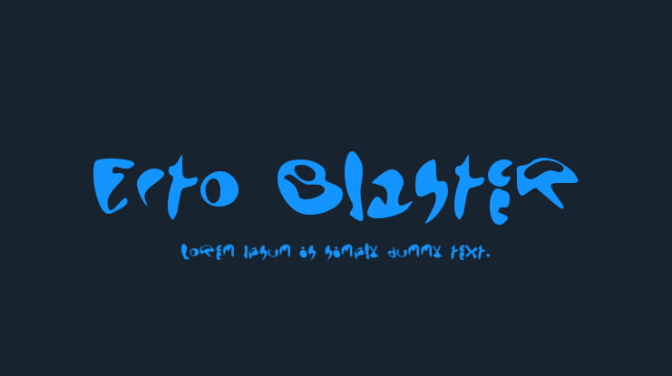 Ecto Blaster Font