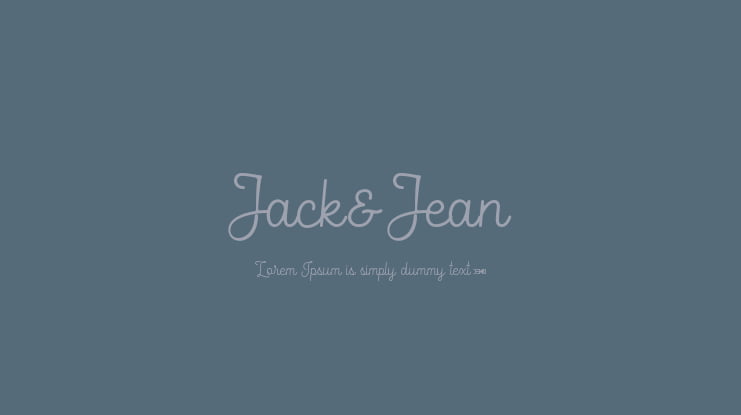 Jack&Jean Font