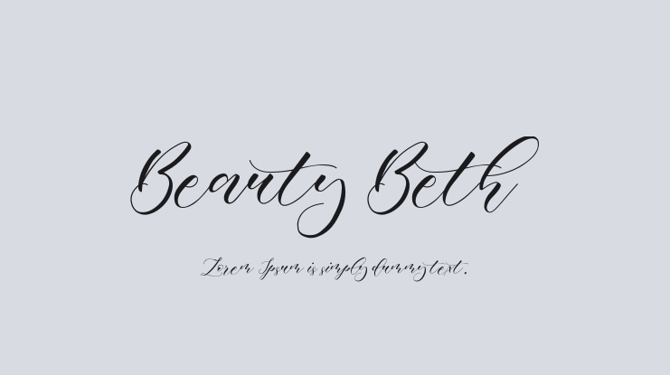 Beauty Beth Font