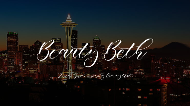 Beauty Beth Font