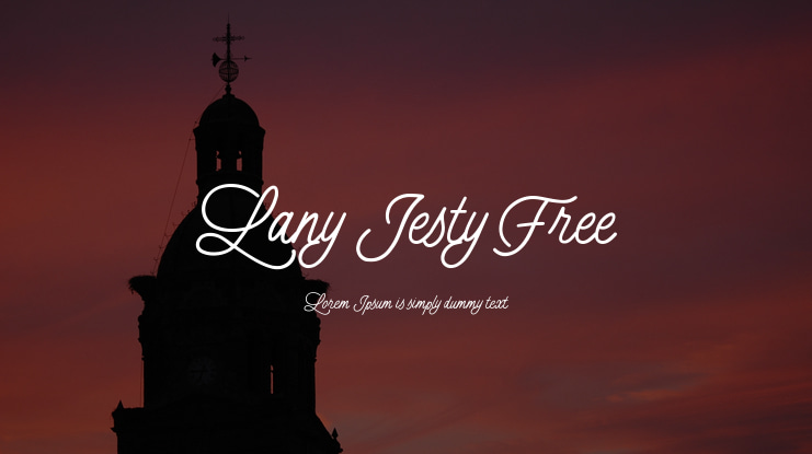 Lany Jesty Free Font