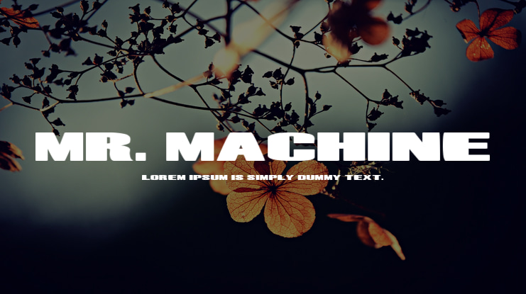 Mr. Machine Font Family