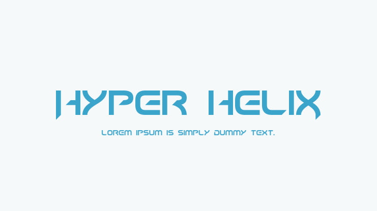Hyper heliX Font Family