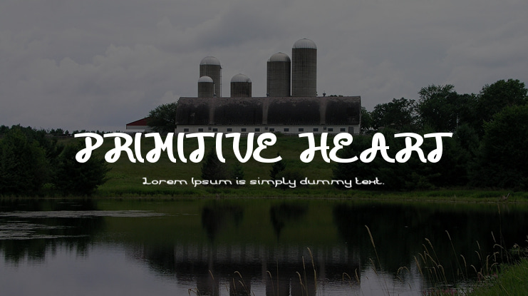 PRIMITIVE HEART Font Family