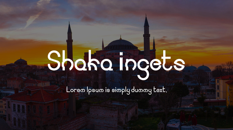 Shaka ingets Font