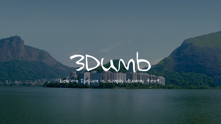 3Dumb Font Family