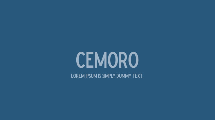 Cemoro Font