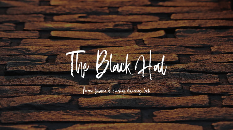 The Black Hat Font