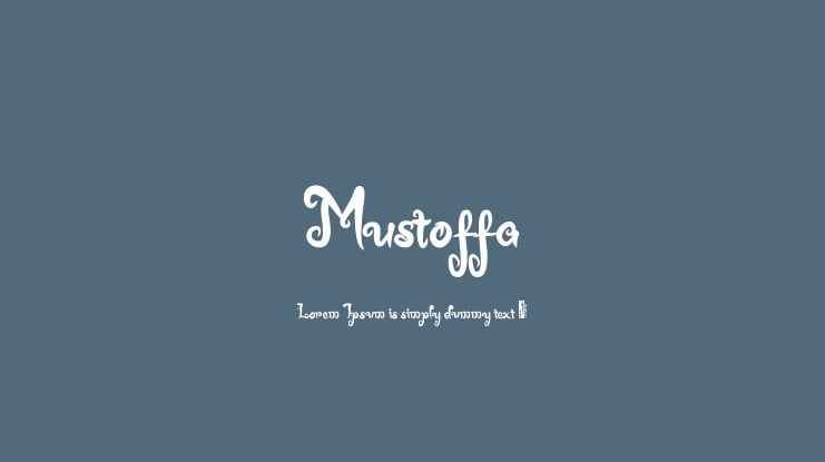 Mustoffa Font