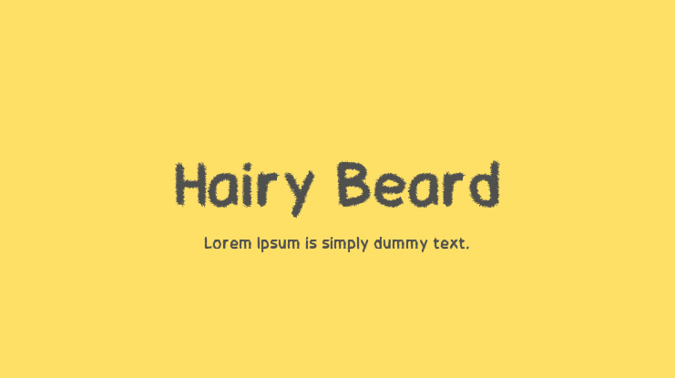 Hairy Beard Font