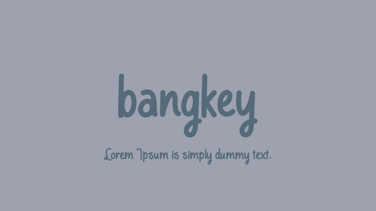 bangkey Font