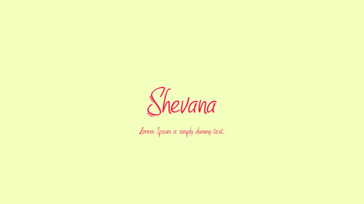 Shevana Font