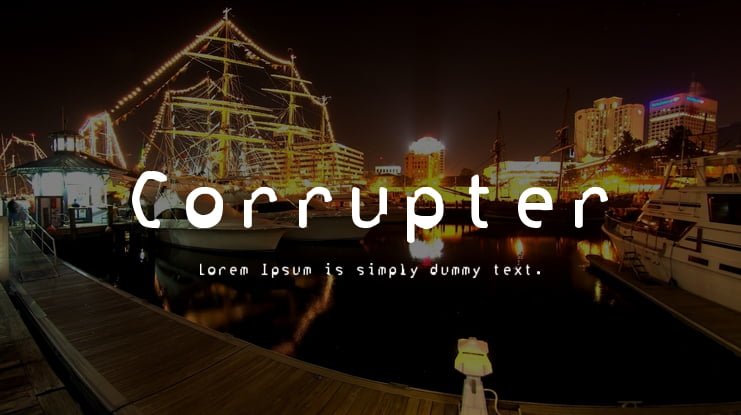 Corrupter Font