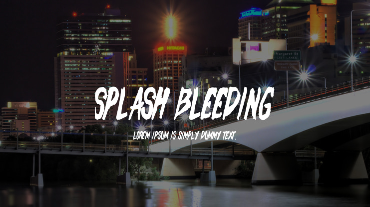Splash Bleeding Font