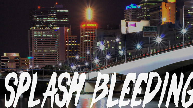 Splash Bleeding Font