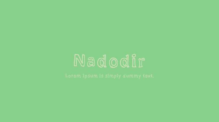 Nadodir Font