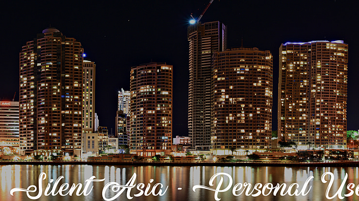 Silent Asia - Personal Use Font
