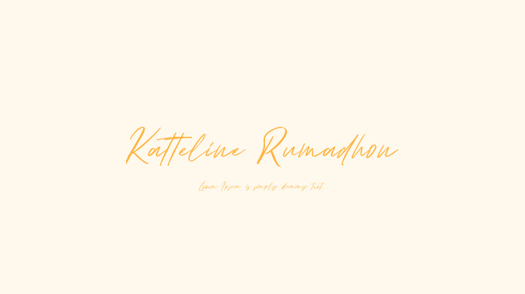 Katteline Rumadhon Font
