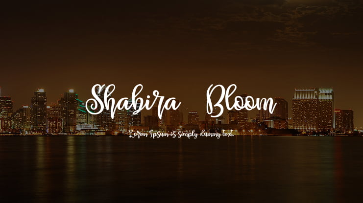 Shabira Bloom Font