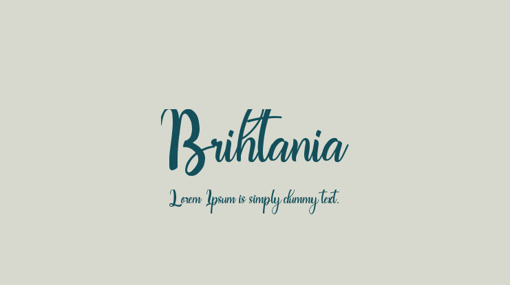 Brihtania Font