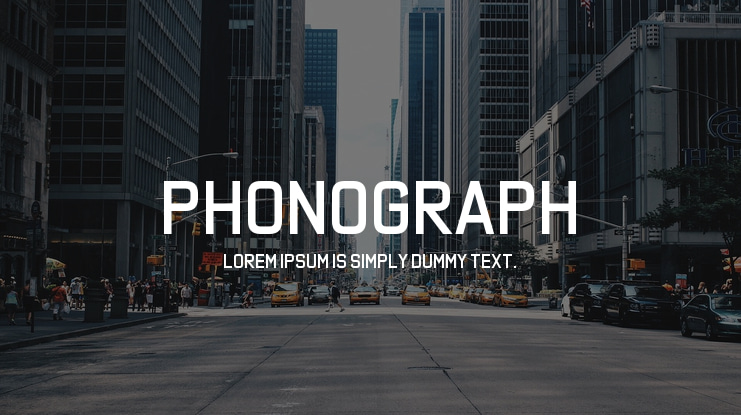 Phonograph Font