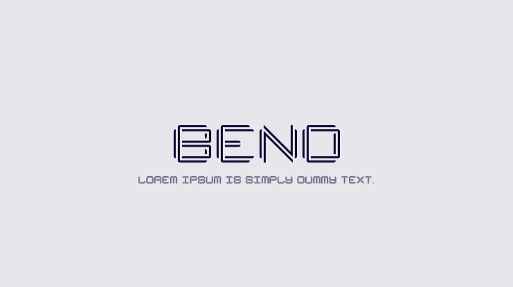 Bend Font