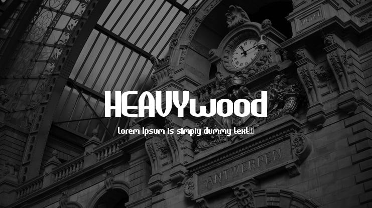 HEAVYwood Font Family