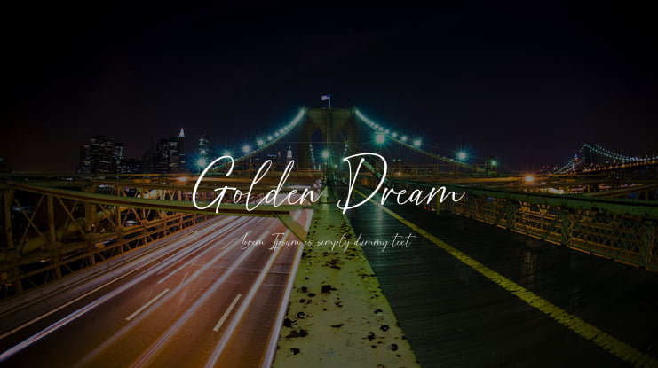 Golden Dream Font