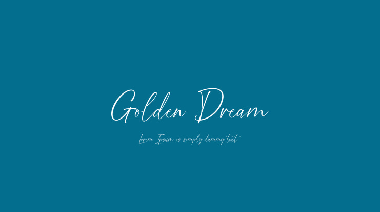 Golden Dream Font