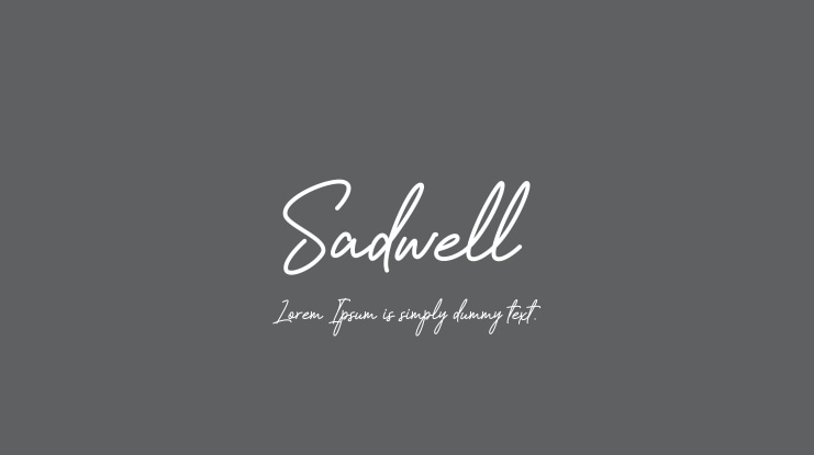 Sadwell Font Family