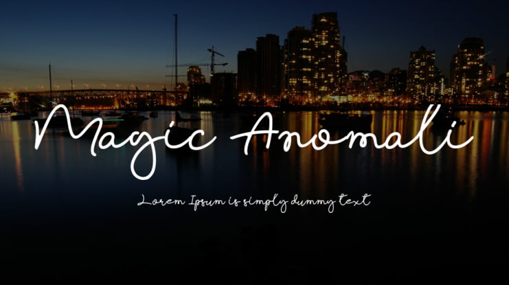 Magic Anomali Font