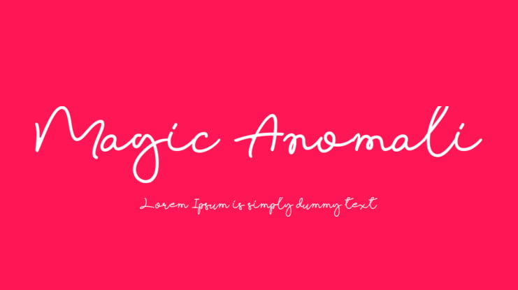 Magic Anomali Font