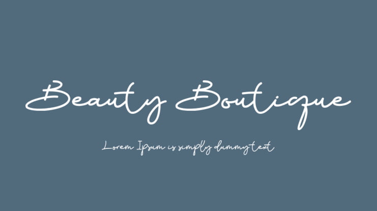 Beauty Boutique Font
