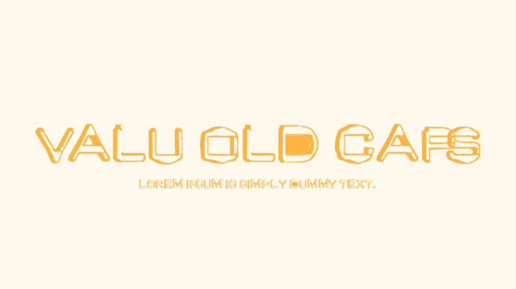 Valu Old Caps Font