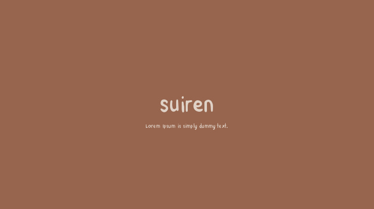 Suiren Font