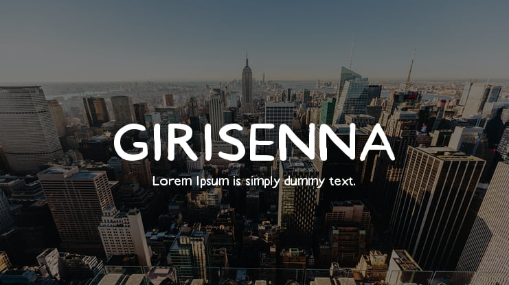 GIRISENNA Font
