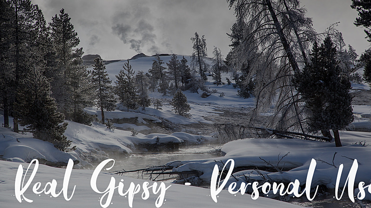 Real Gipsy - Personal Use Font