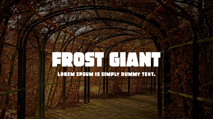 Frost Giant Font Family