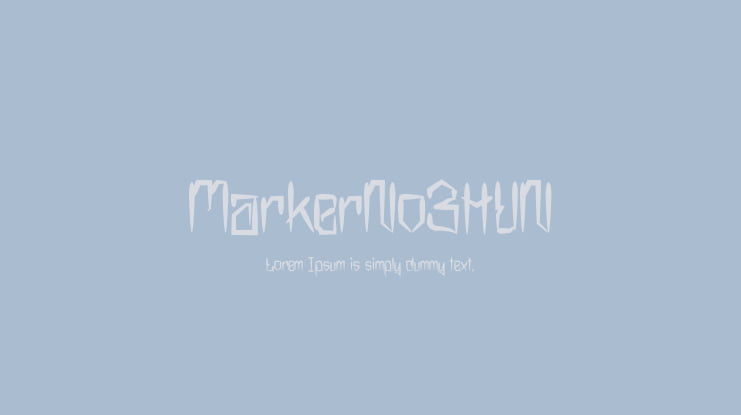 MarkerNo3HUN Font Family