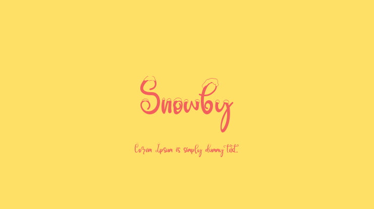 Snowby Font
