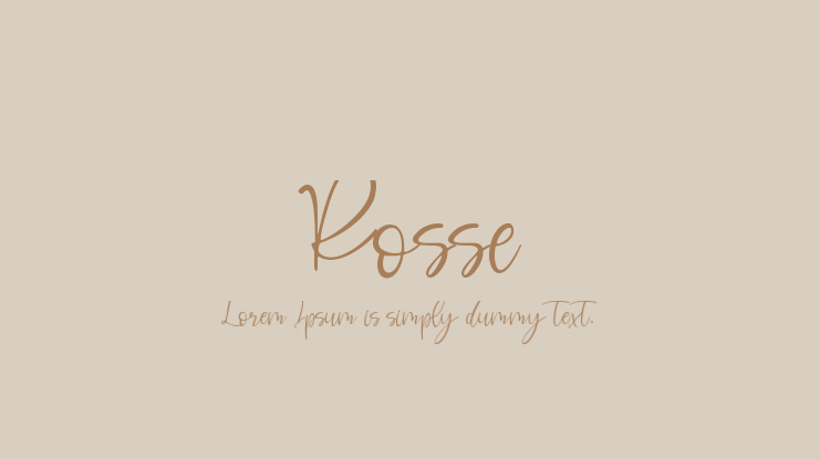 Rosse Font
