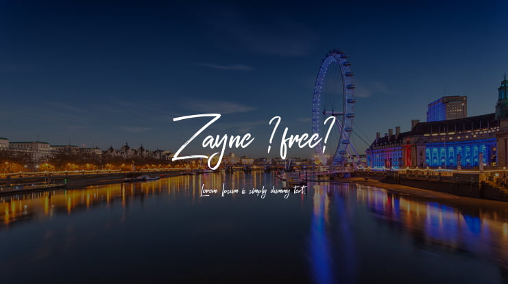 Zayne (free) Font