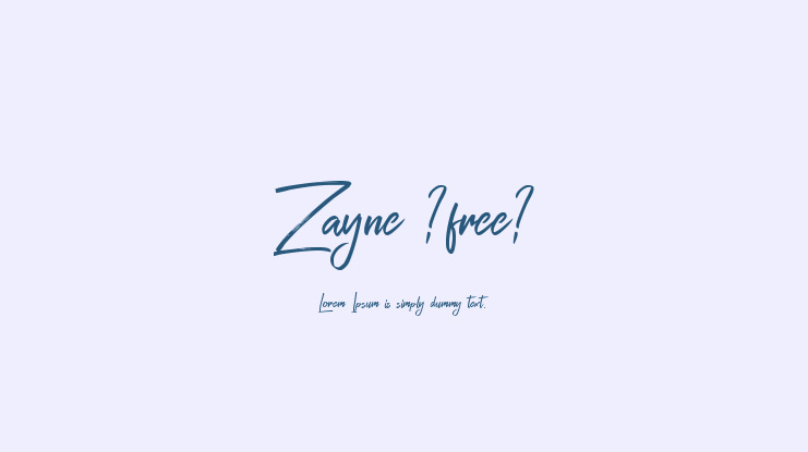 Zayne (free) Font