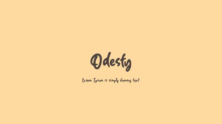 Odesty Font