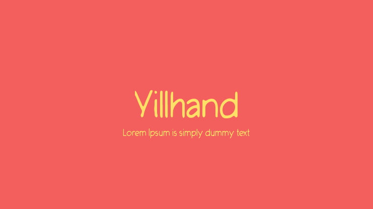 Yillhand Font