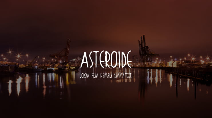 Asteroide Font