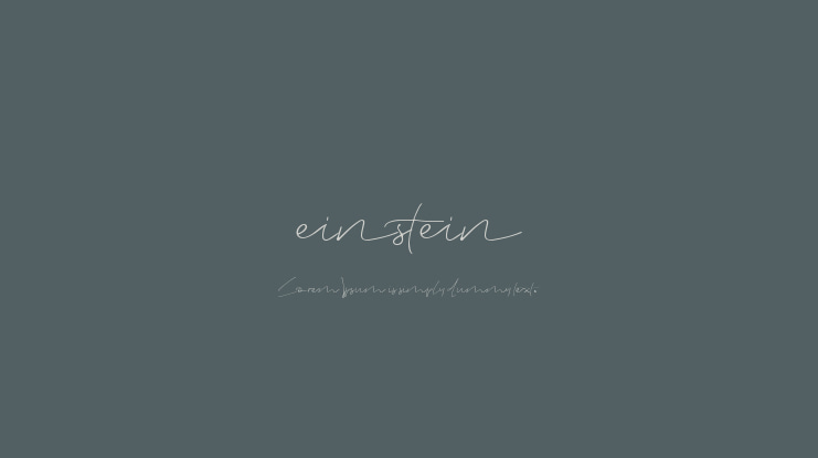 einstein Font