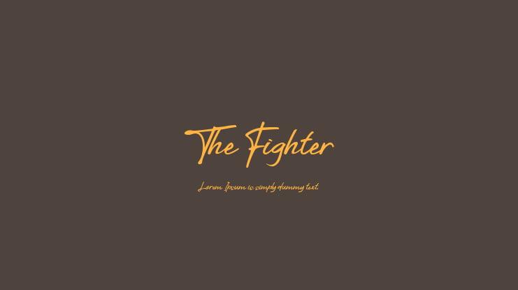 The Fighter Font