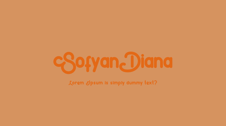 SofyanDiana Font
