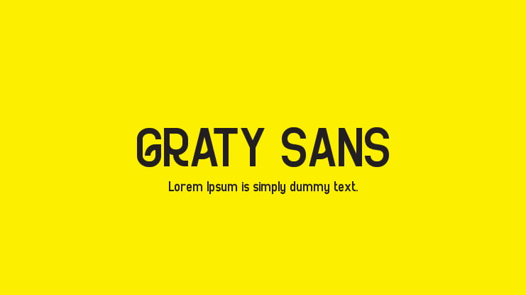 GRATY SANS Font